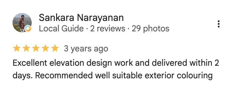 Sankara Narayanan – Excellent elevation design