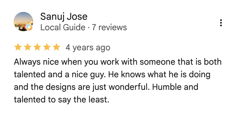 Sanuj Jose – Always nice when you work with someone talented